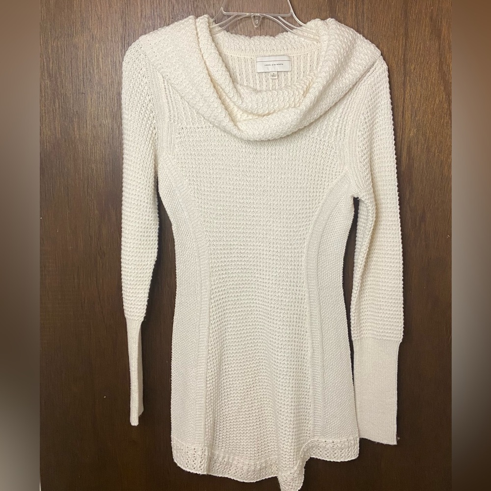 Anthropologie, Angel of the North, Cream Color, Sweater, Form Fitting